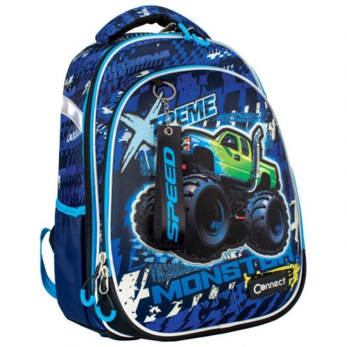 Školski ruksak anatomski lagan XT Monster race Connect