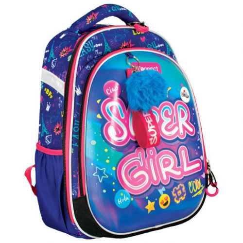 Školski ruksak anatomski lagan XT Super girl Connect	