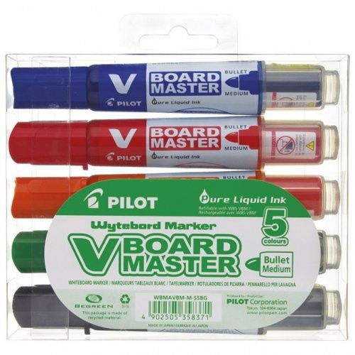 set-markera-za-bijelu-plocu-pilot-v-board-master-begreen-2-3mm-5kom