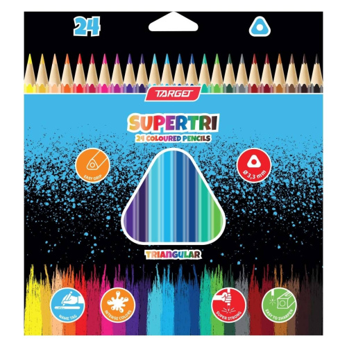 Boje drvene 24boje Target Supertri 27817