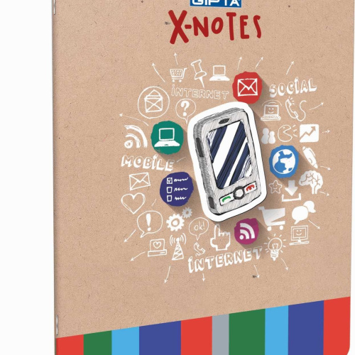 Bilježnica A4 kocke 40l Gipta X notes