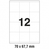 Univerzalne etikete za printanje Data A4 70x67,7 (1/100)