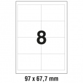 Univerzalne etikete za printanje Data A4 97x67,7 (1/100)