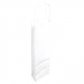 Vrećice ukrasne-boca natron 14x38x8cm bijela
