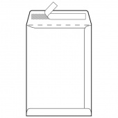 Kuverta vrećica bijela 176x250 strip B5-BB 90gr 1/500