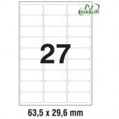 Odljepljive etikete Zweckform L4737REV 63,5 x 29,6 mm – Univerzalne