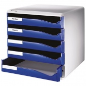 Kutija s 5 ladica Leitz Post set plava (52800035)