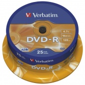 DVD-R Verbatim 43522 Matt Silver 4.7GB 16x – spindle 25 kom