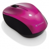 Miš usb 3 tipke laserski bežični nano Verbatim 49043 rozi