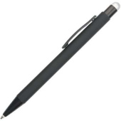 Olovka kamijska metalna gumirana plus touch pen YFA2665B Oslo crno srebrna