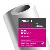 Papir u roli CLF za ink jet plotere 1067mm x 45m bijeli 90g