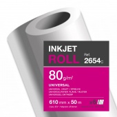 Papir u roli CLF za ink jet plotere 610mm x 50m bijeli 80g