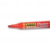 Marker permanentni Pentel N860 0,6–4,5mm kosi vrh crveni