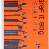 Blok Graf IT Clairefontaine A5 90gr za suhu tehniku bianco