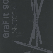 Blok Graf IT Clairefontaine A4 90gr za suhu tehniku bianco crni