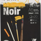 Blok Paint On A5 Clairefontaine 20 listova crni 250gr