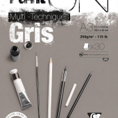 Blok Paint On A3 Clairefontaine 30 listova gris 250gr