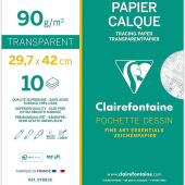 Papir paus A3 90g 1/10 Clairefontaine